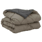Duvet Estivo Grigio chiaro e Antracite 200 x 135 cm Microfibra