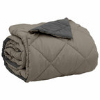 Duvet Estivo Grigio chiaro e Antracite 220 x 200 cm Microfibra