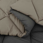 Duvet Estivo Grigio chiaro e Antracite 220 x 260 cm Microfibra