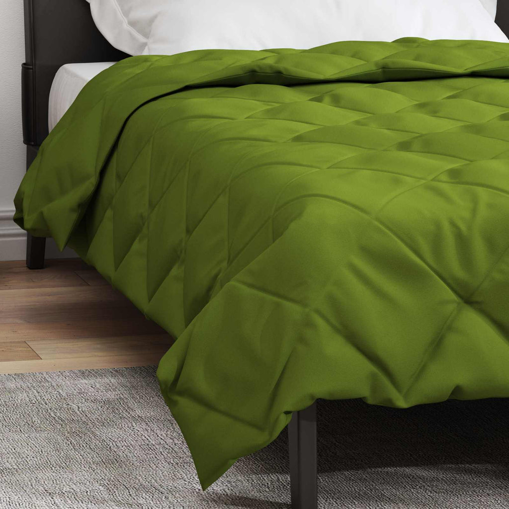 Piumone Completo Annuale Verde 140 x 200 cm Microfibra