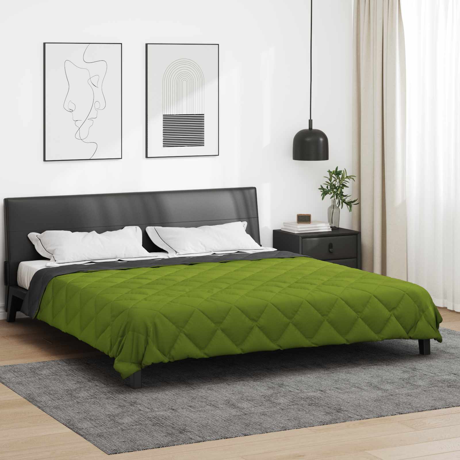 Piumone Completo Annuale Verde e Antracite 200 x 240 cm