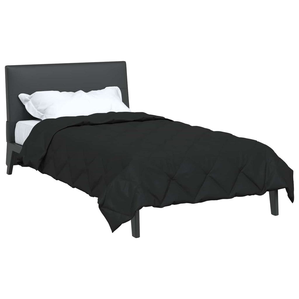 Piumone Completo Annuale Nero 135 x 200 cm Microfibra