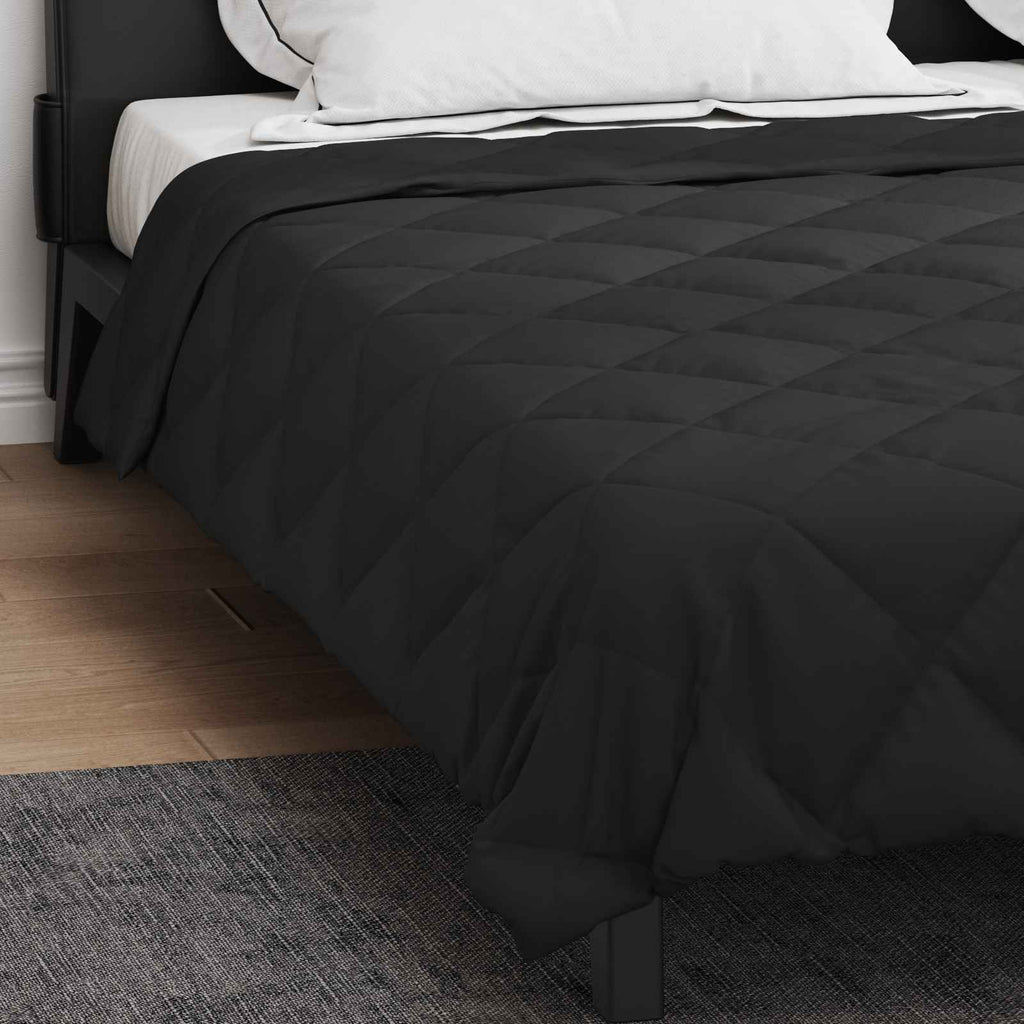 Piumone Completo Annuale Nero 200 x 240 cm Microfibra