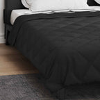 Piumone Completo Annuale Nero 220 x 260 cm Microfibra
