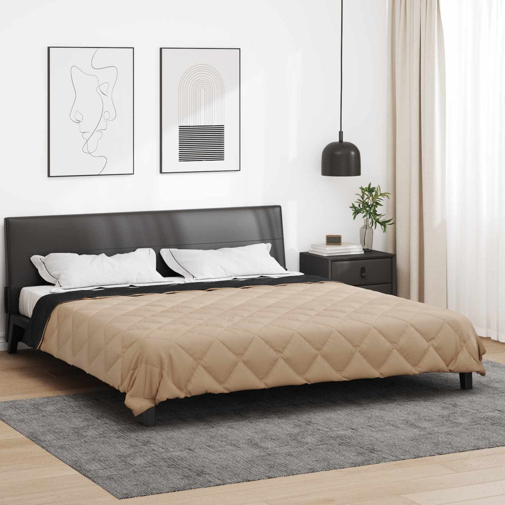 Piumone Completo Annuale Nero e Talpa 220 x 240 cm Microfibra