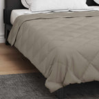 Piumone Completo Annuale Grigio chiaro 220 x 260 cm Microfibra