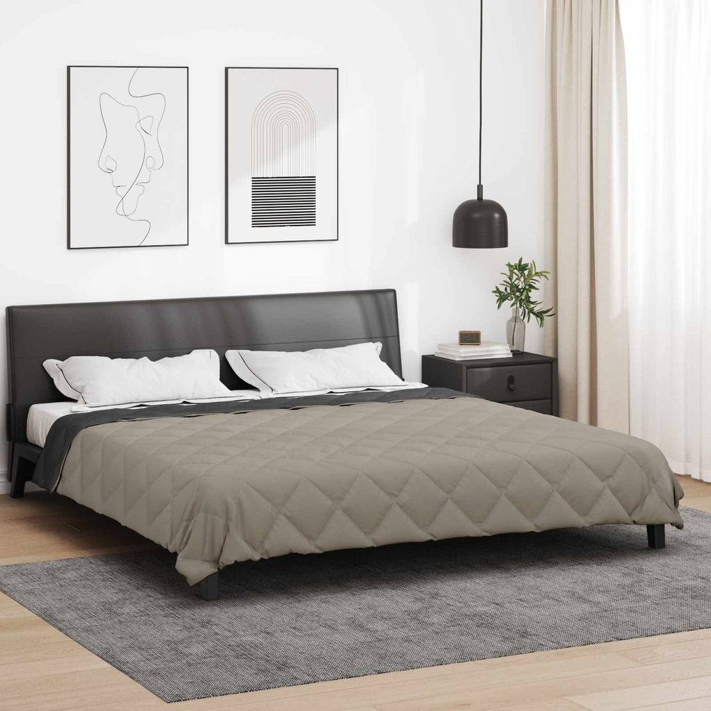 Piumone Completo Annuale Grigio chiaro e Antracite 220 x 240 cm
