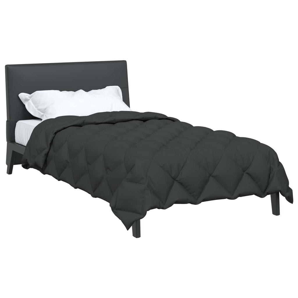 Duvet Invernale Antracite 135 x 200 cm Microfibra