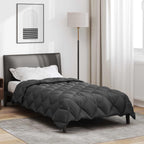 Duvet Invernale Antracite 140 x 220 cm Microfibra
