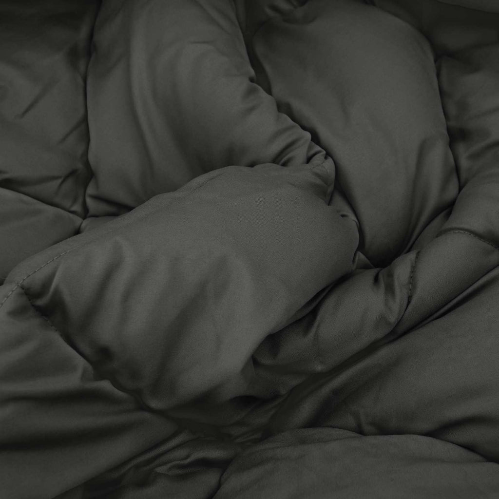 Duvet Invernale Antracite 155 x 220 cm Microfibra