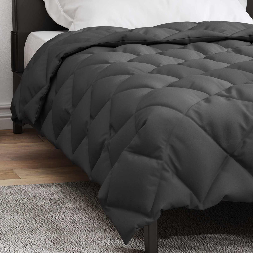 Duvet Invernale Antracite 155 x 220 cm Microfibra