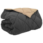 Duvet Invernale Antracite e Talpa 200 x 240 cm Microfibra