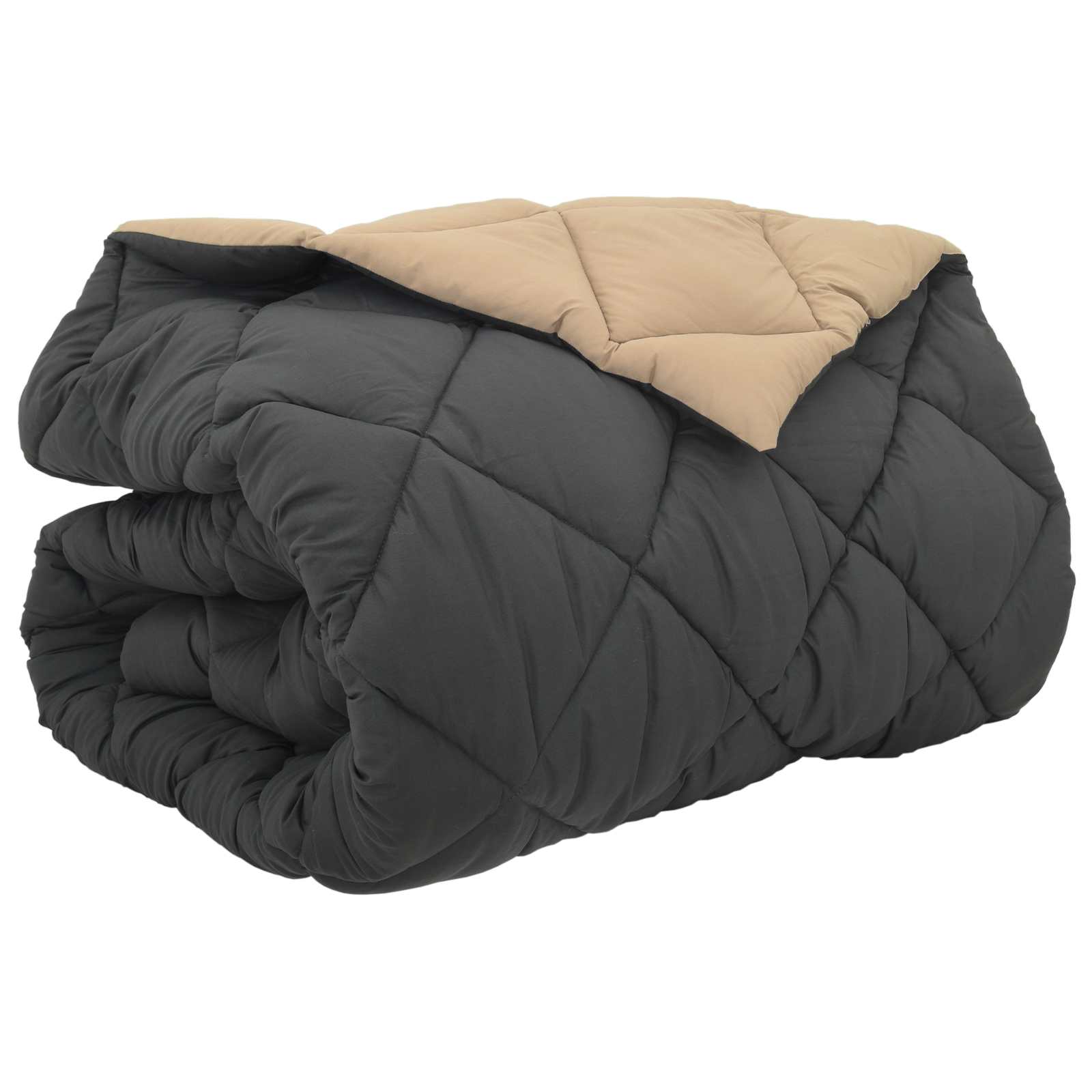 Duvet Invernale Antracite e Talpa 200 x 240 cm Microfibra