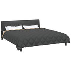 Duvet Invernale Antracite e Talpa 200 x 220 cm Microfibra
