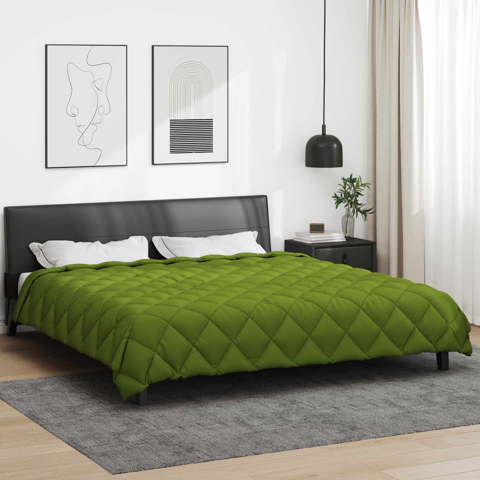 Duvet Invernale Verde 200 x 240 cm Microfibra