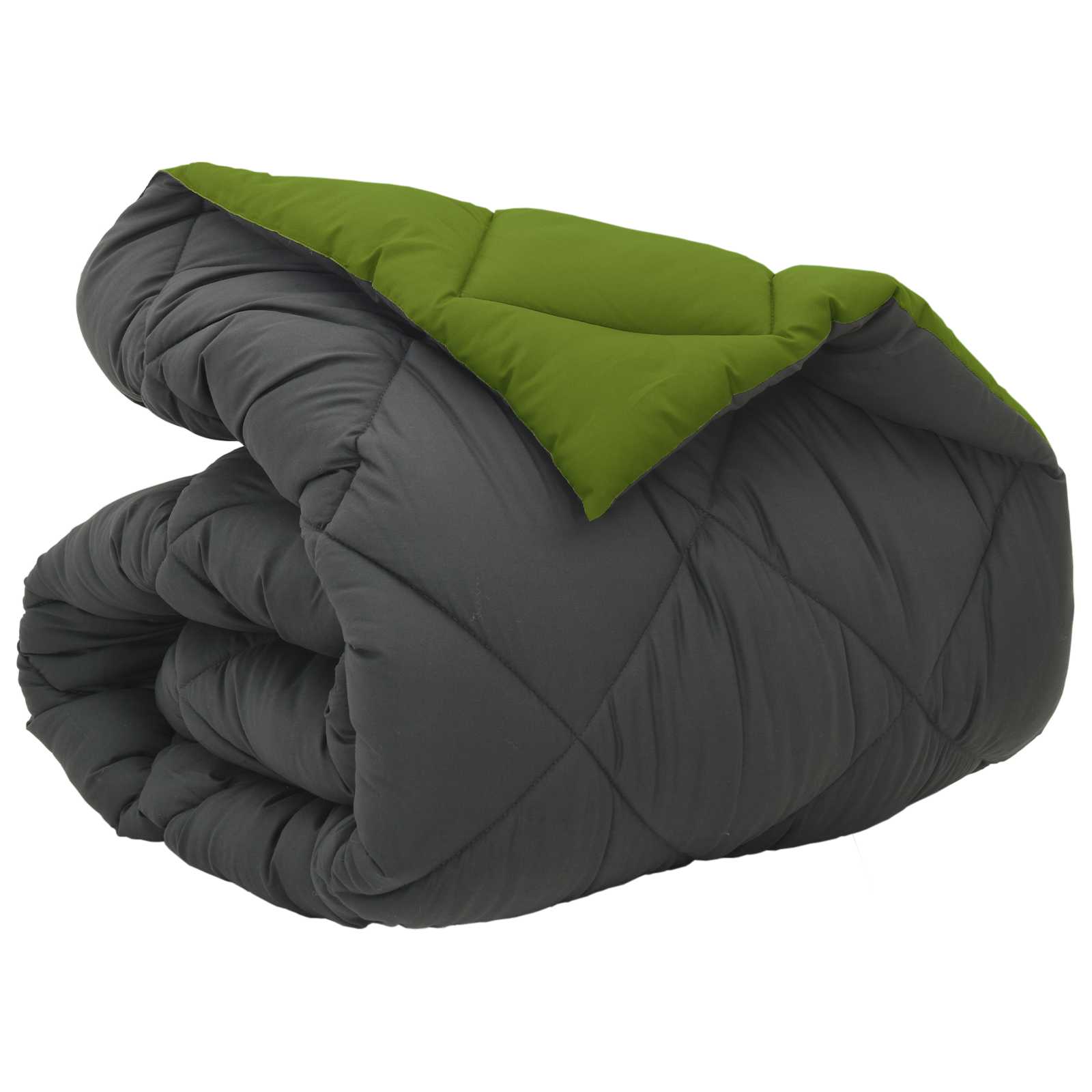 Duvet Invernale Verde e Antracite 135 x 200 cm Microfibra