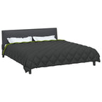 Duvet Invernale Verde e Antracite 200 x 220 cm Microfibra