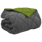 Duvet Invernale Verde e Antracite 220 x 260 cm Microfibra