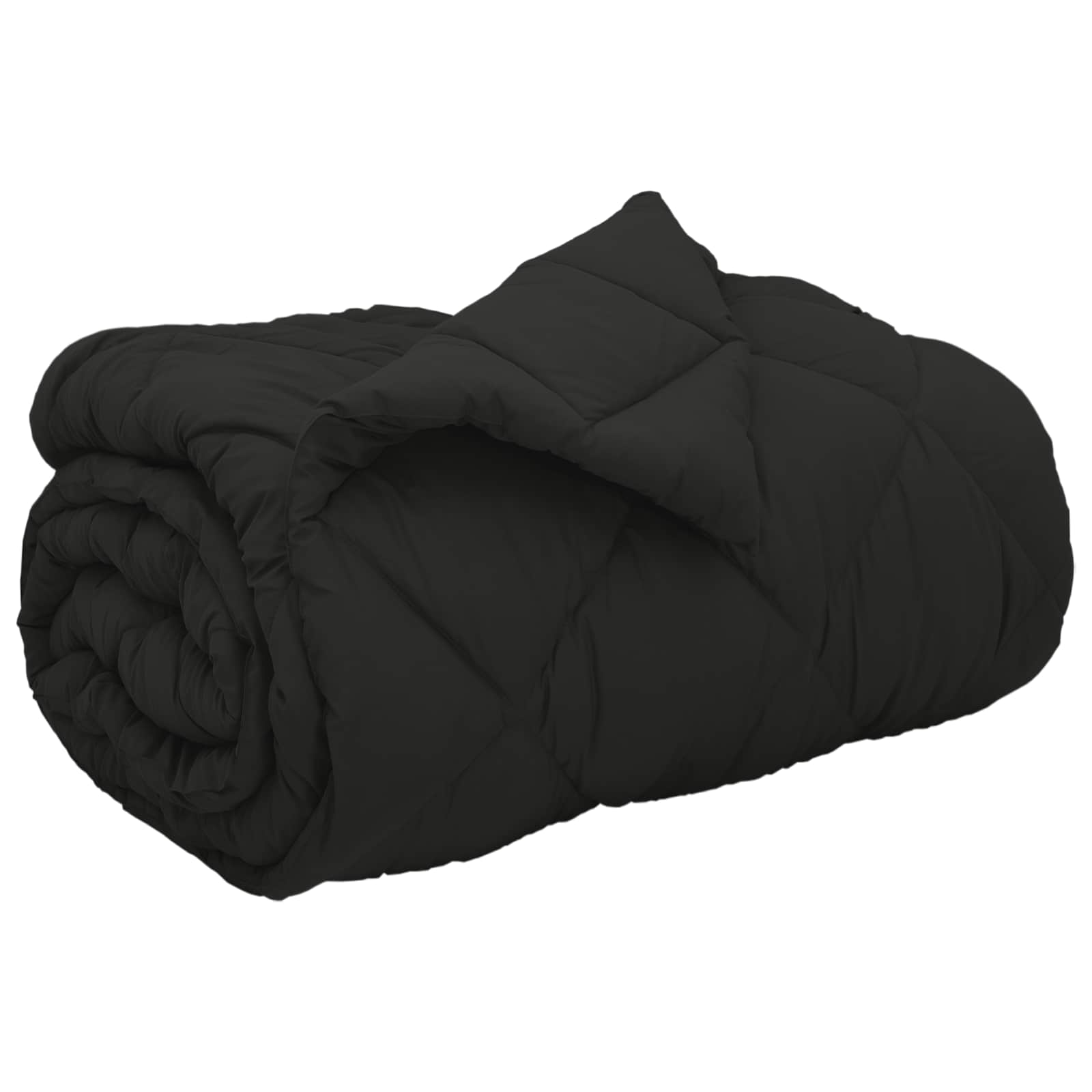 Duvet Invernale Nero 155 x 220 cm Microfibra