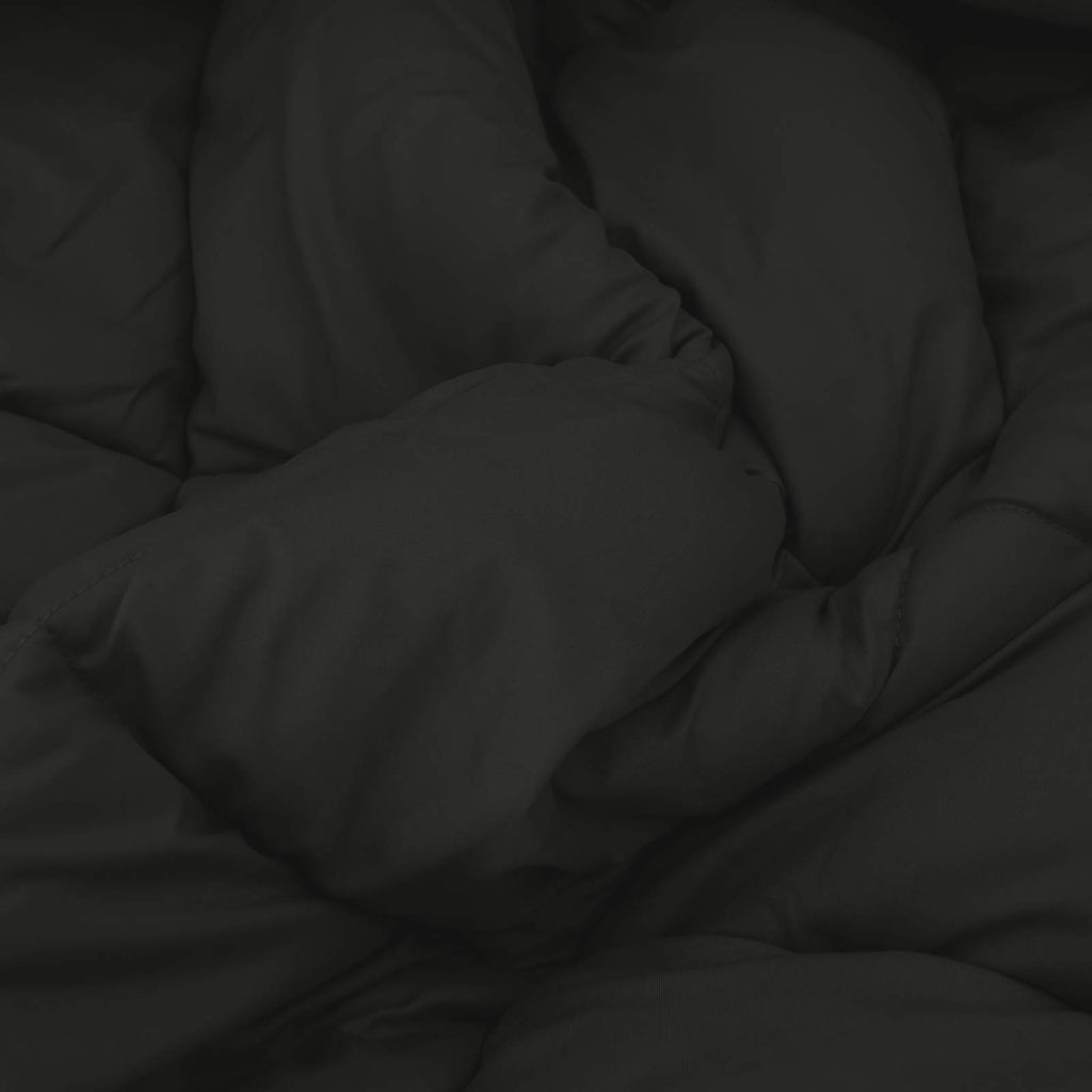 Duvet Invernale Nero 200 x 240 cm Microfibra