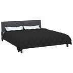 Duvet Invernale Nero 200 x 240 cm Microfibra