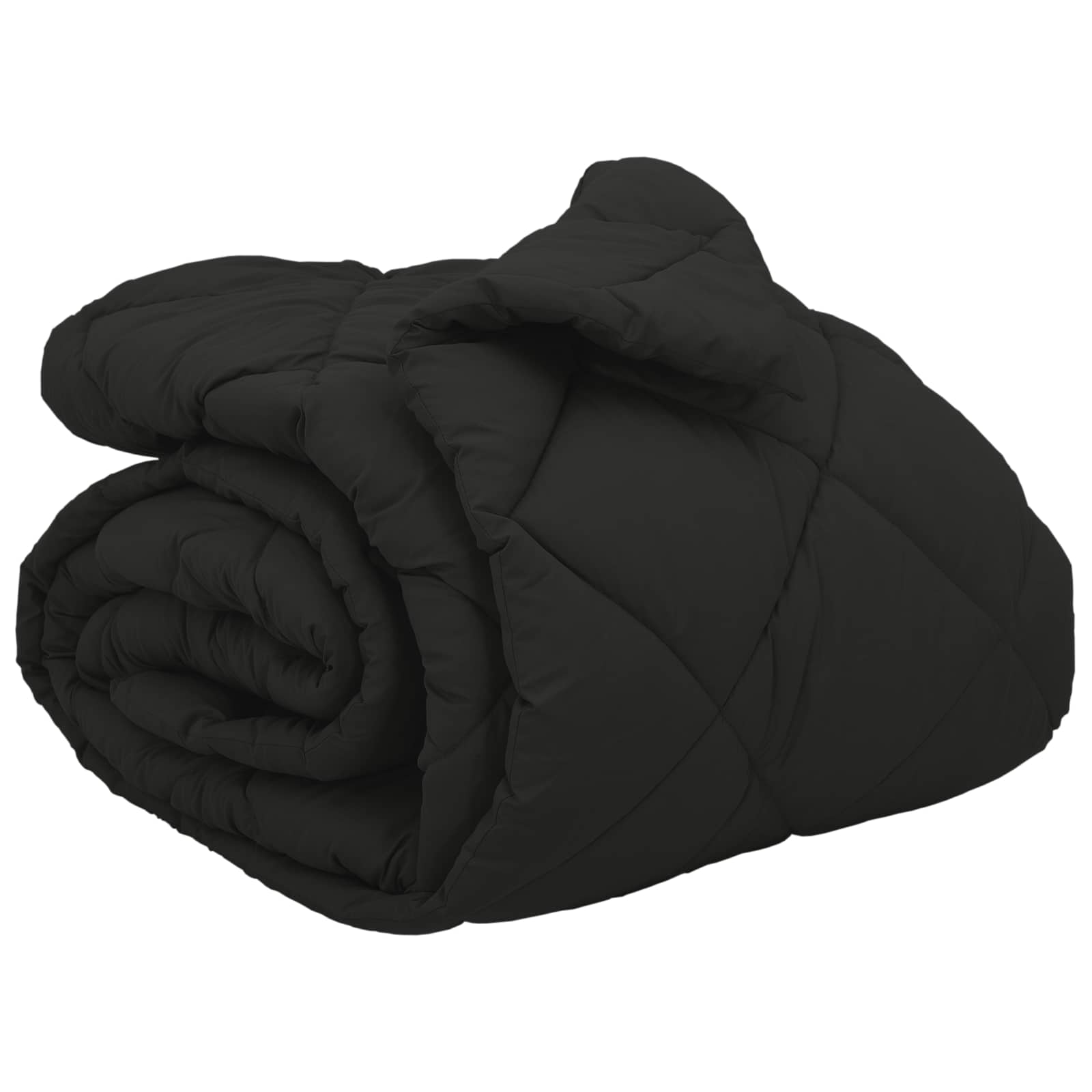 Duvet Invernale Nero 200 x 220 cm Microfibra