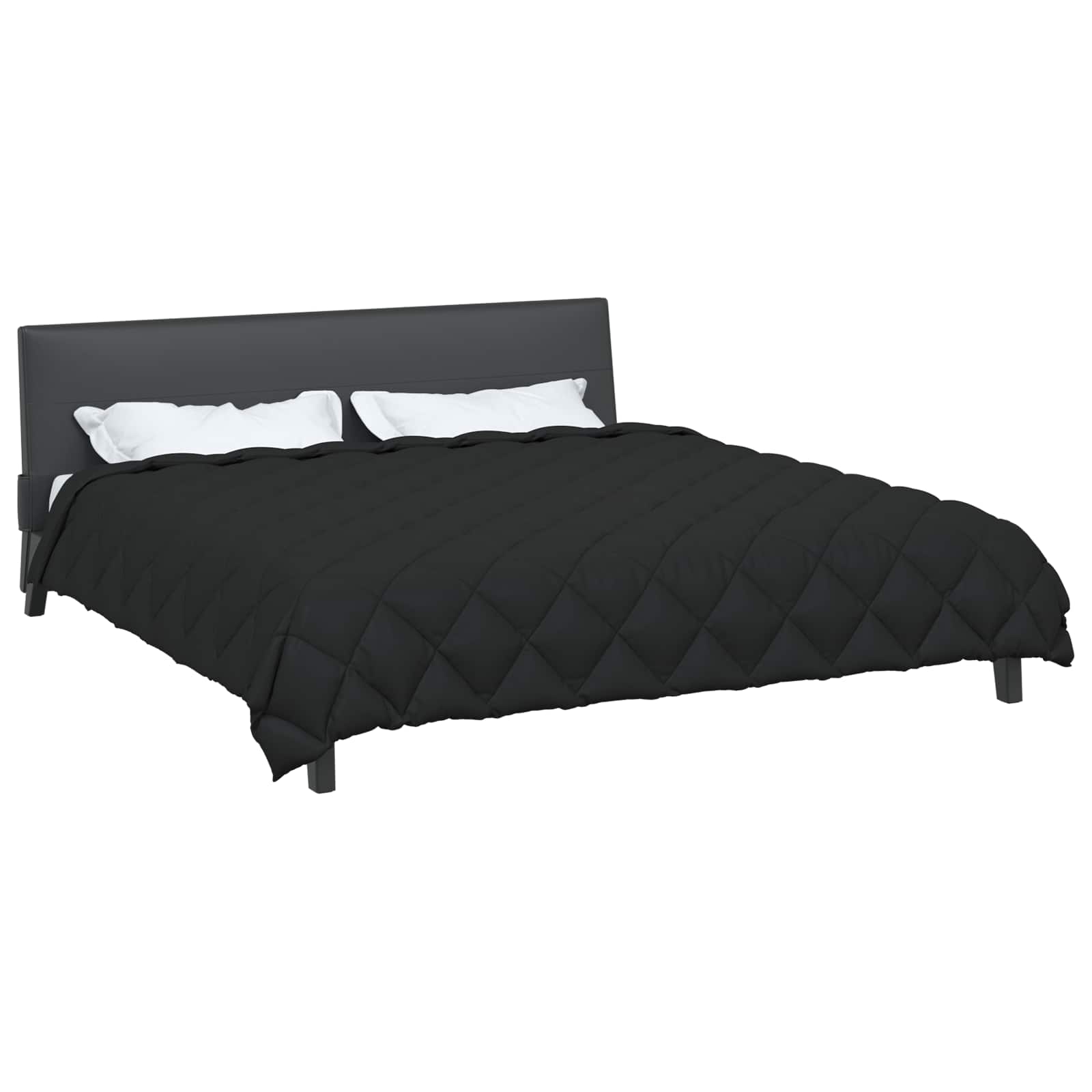 Duvet Invernale Nero 200 x 220 cm Microfibra