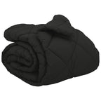 Duvet Invernale Nero 220 x 240 cm Microfibra