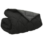 Duvet Invernale Nero e antracite 200 x 200 cm Microfibra