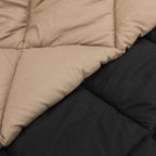 Duvet Invernale Nero e Talpa 140 x 200 cm Microfibra
