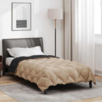 Duvet Invernale Nero e Talpa 140 x 200 cm Microfibra