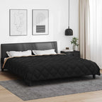Duvet Invernale Nero e Talpa 200 x 240 cm Microfibra