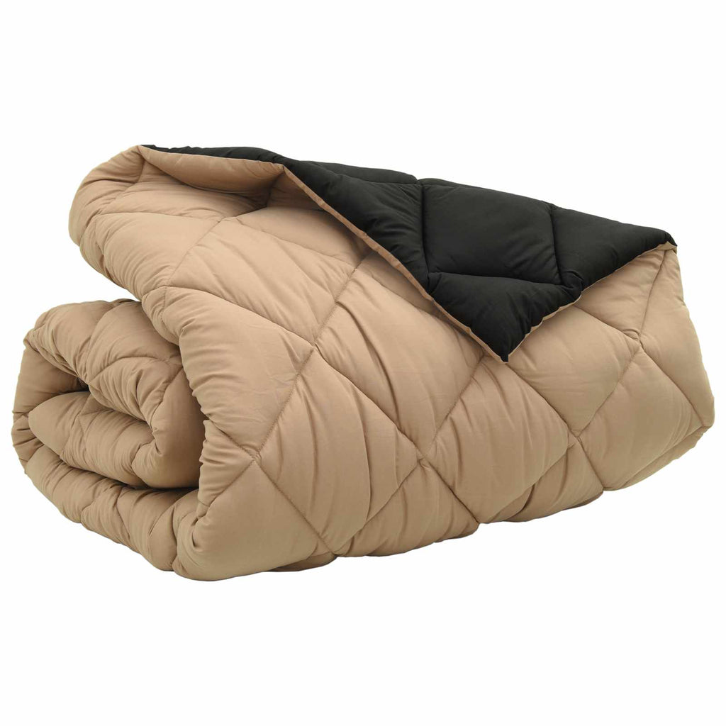 Duvet Invernale Nero e Talpa 200 x 240 cm Microfibra