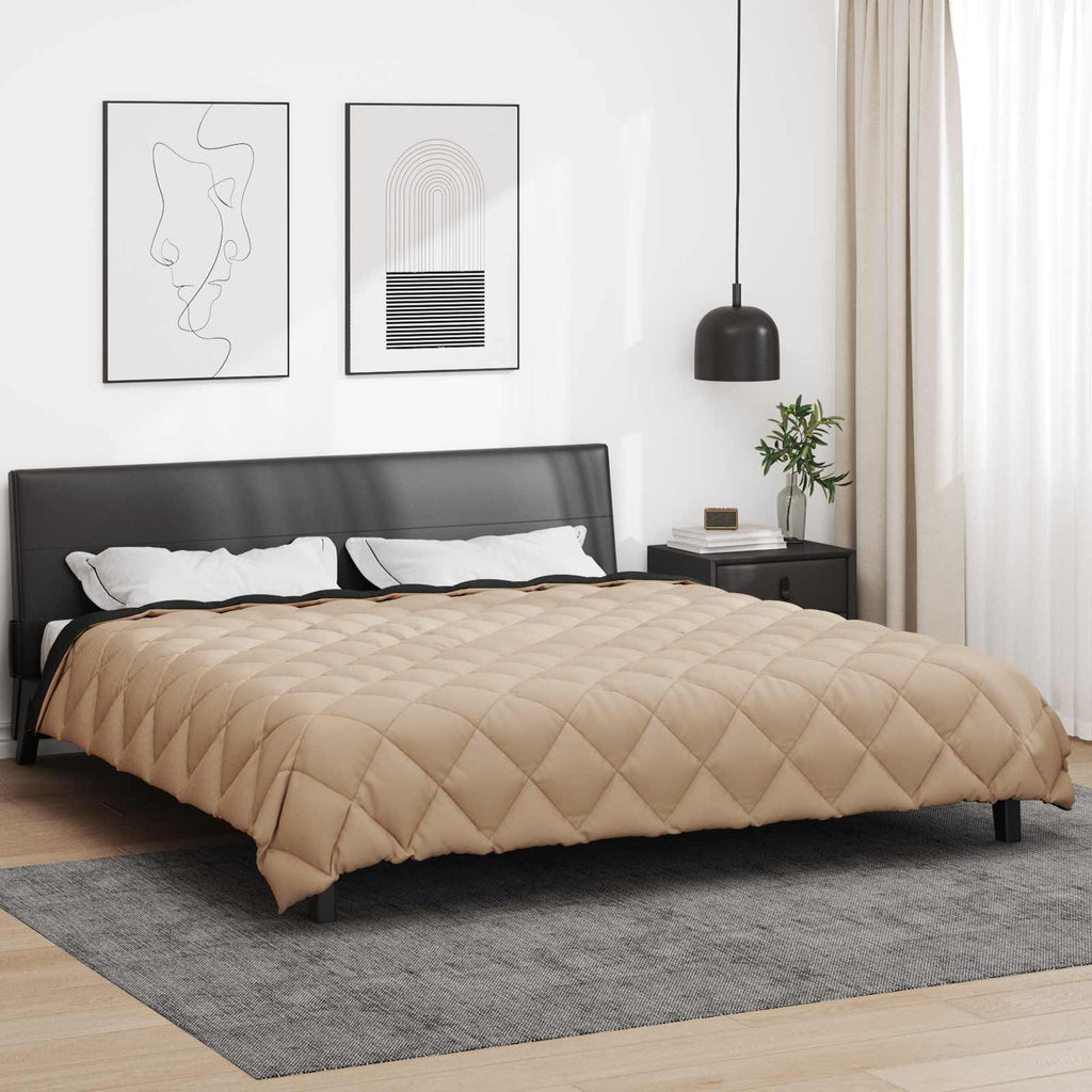 Duvet Invernale Nero e Talpa 200 x 220 cm Microfibra