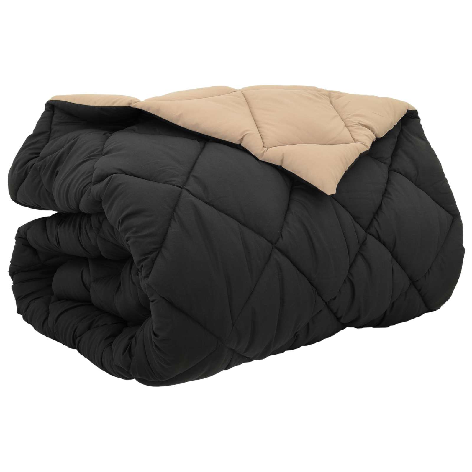 Duvet Invernale Nero e Talpa 200 x 220 cm Microfibra