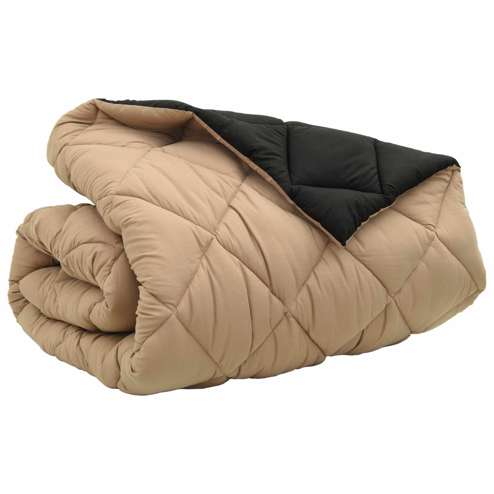 Duvet Invernale Nero e Talpa 200 x 220 cm Microfibra