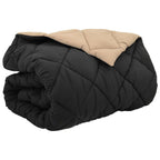 Duvet Invernale Nero e Talpa 220 x 260 cm Microfibra