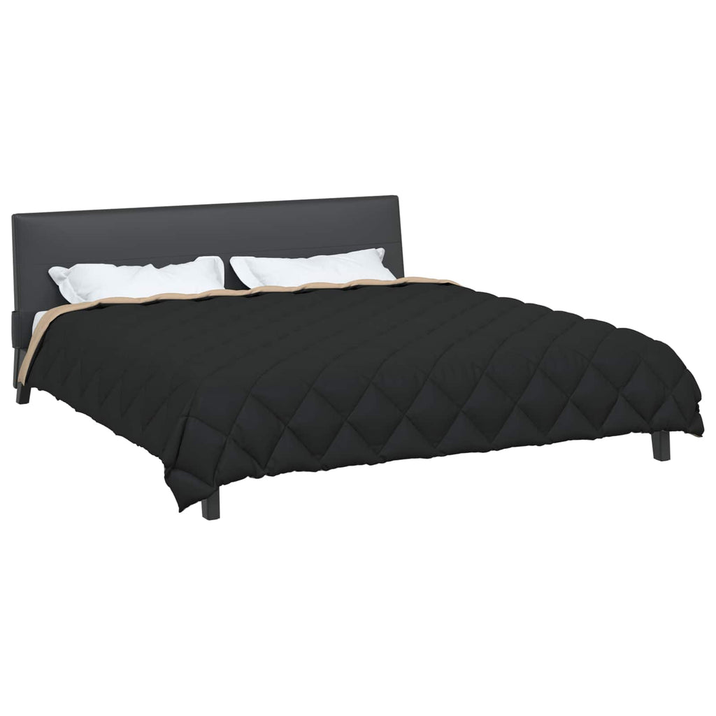 Duvet Invernale Nero e Talpa 240 x 260 cm Microfibra