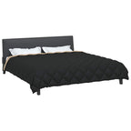 Duvet Invernale Nero e Talpa 240 x 260 cm Microfibra