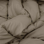 Duvet Invernale Grigio chiaro 135 x 200 cm Microfibra