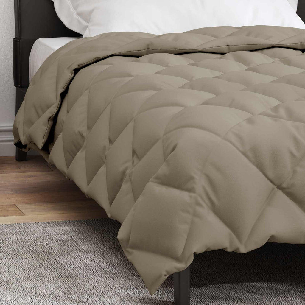 Duvet Invernale Grigio chiaro 135 x 200 cm Microfibra