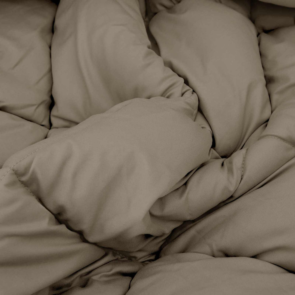 Duvet Invernale Grigio chiaro 140 x 200 cm Microfibra