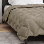 Duvet Invernale Grigio chiaro 140 x 200 cm Microfibra
