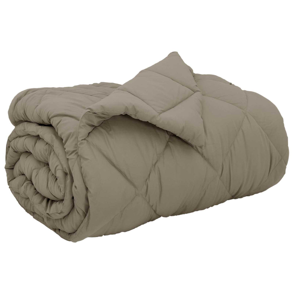 Duvet Invernale Grigio chiaro 140 x 200 cm Microfibra