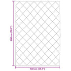 Duvet Invernale Grigio chiaro 140 x 200 cm Microfibra
