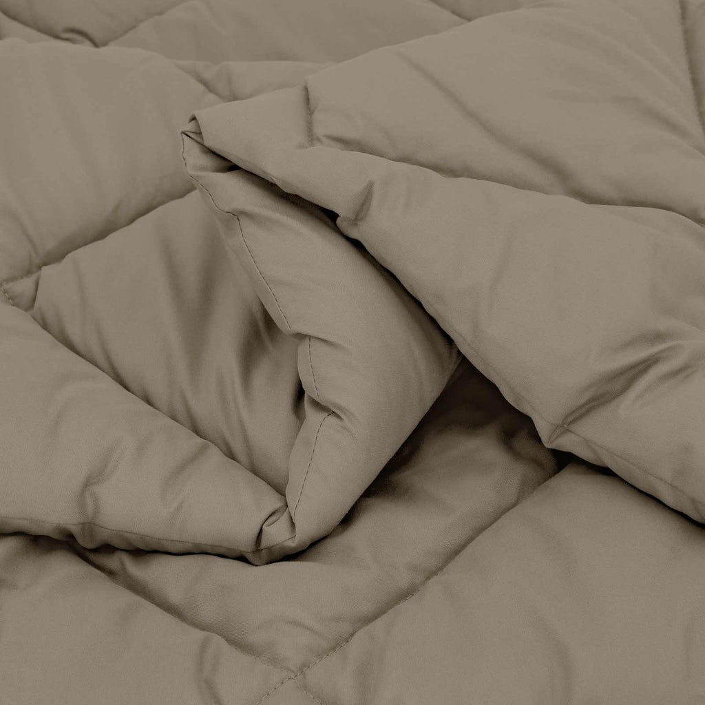 Duvet Invernale Grigio chiaro 135 x 220 cm Microfibra