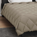 Duvet Invernale Grigio chiaro 220 x 260 cm Microfibra