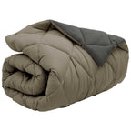 Duvet Invernale Grigio chiaro e Antracite 155 x 220 cm