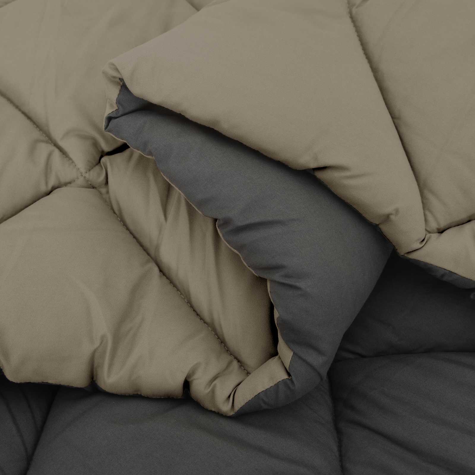 Duvet Invernale Grigio chiaro e Antracite 135 x 220 cm