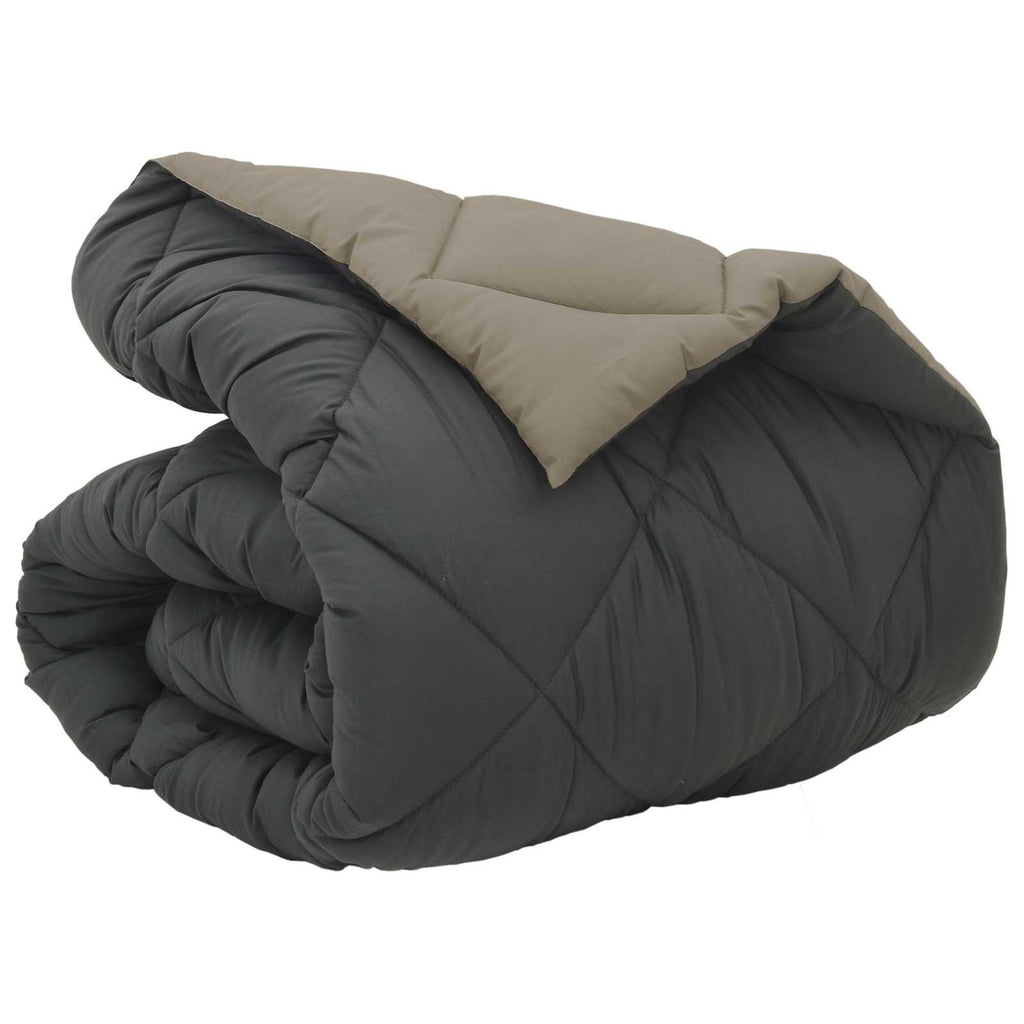 Duvet Invernale Grigio chiaro e Antracite 135 x 220 cm